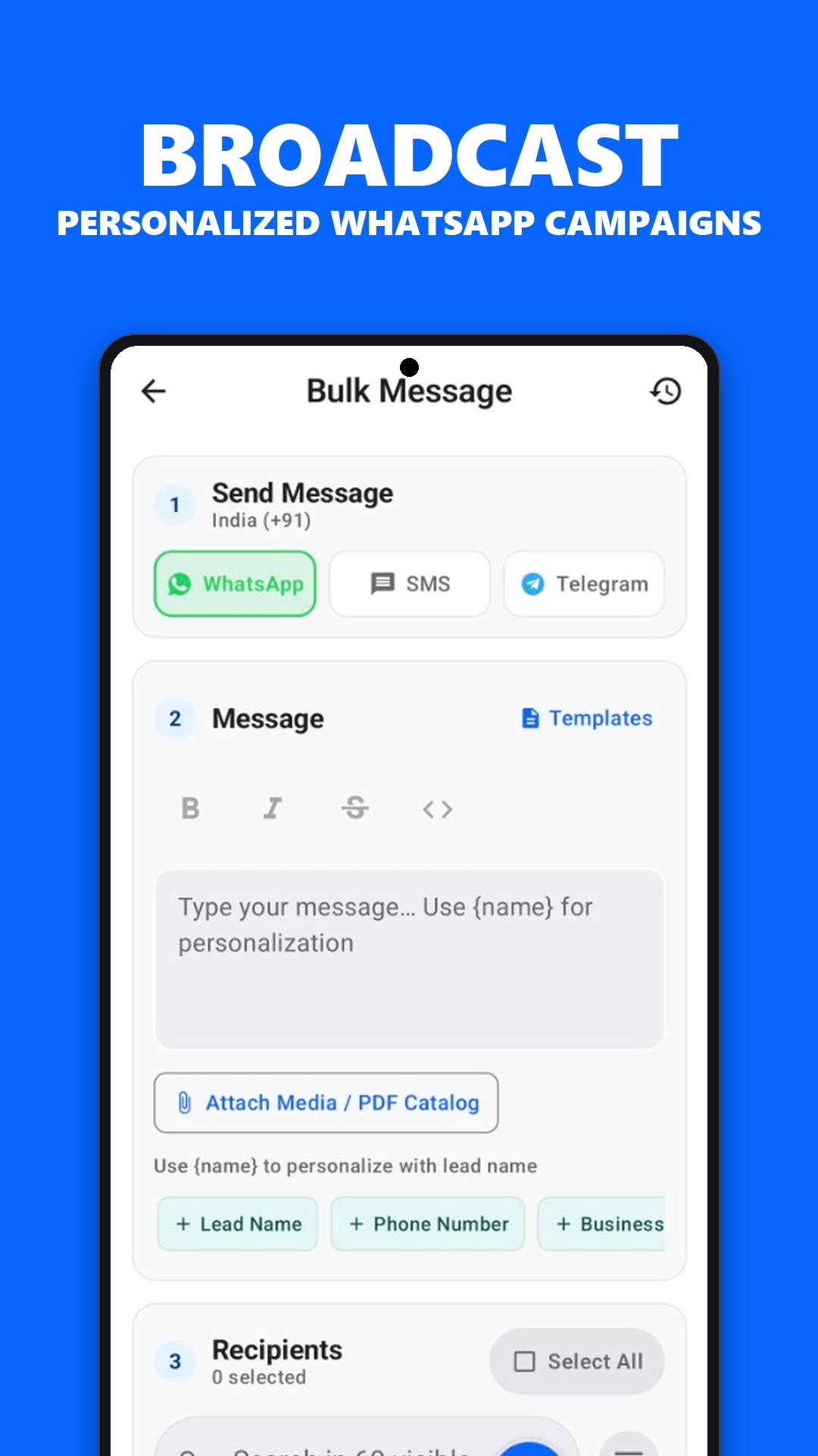 KroLead - WhatsApp Campaigns